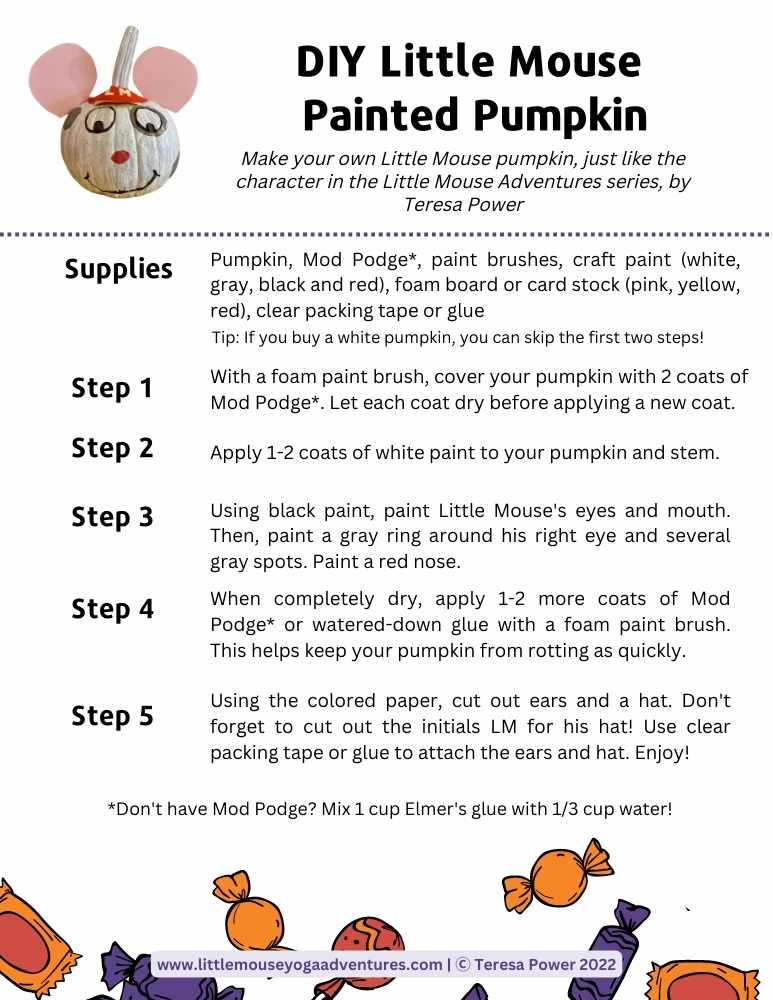 Little Mouse Painted Pumpkin How-to